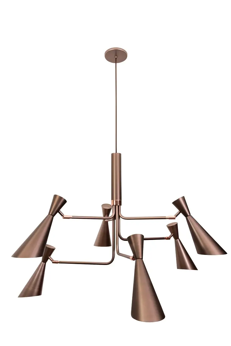 Lustre Pendente Zig Zag com 6 Braços 1265-6 Munclair