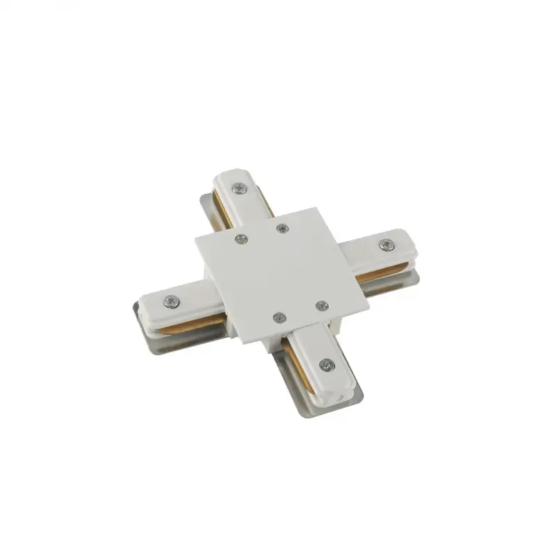 Conex&atilde;o X Para Trilho Sobrepor Branco 30017 Romalux