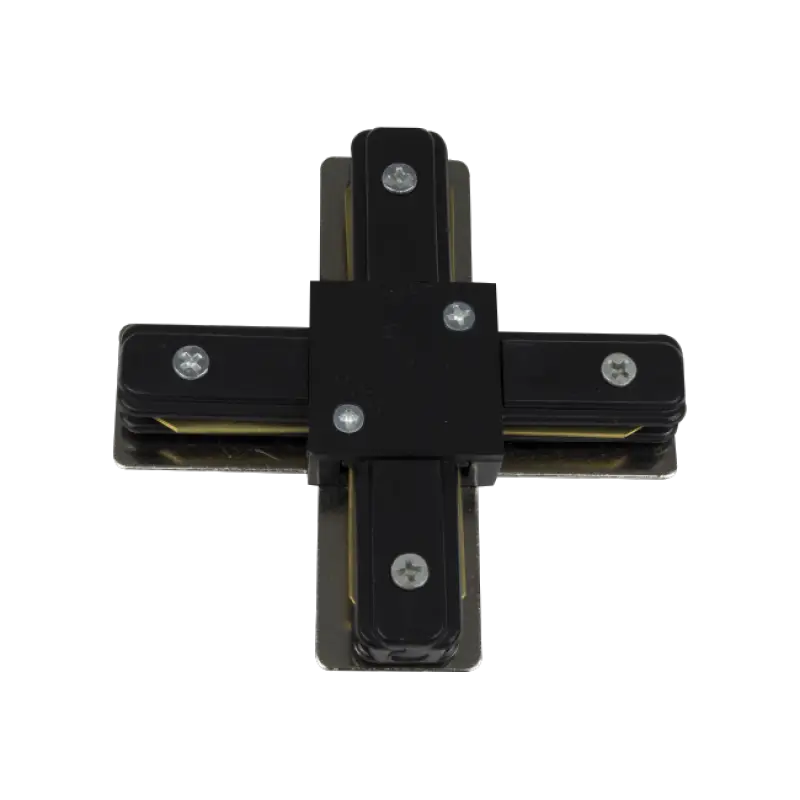 Conex&atilde;o X Para Trilho Embutir Preto 30116 Romalux