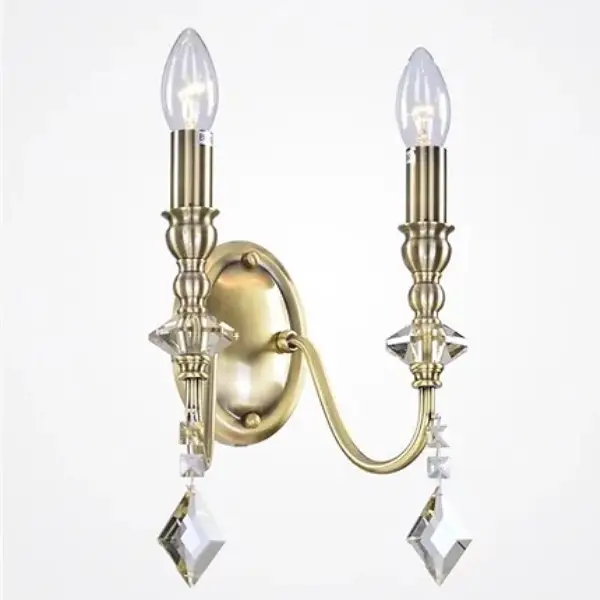 Arandela Interna Amulet Metal Ouro 2 Braços 2-5102 Tupiara