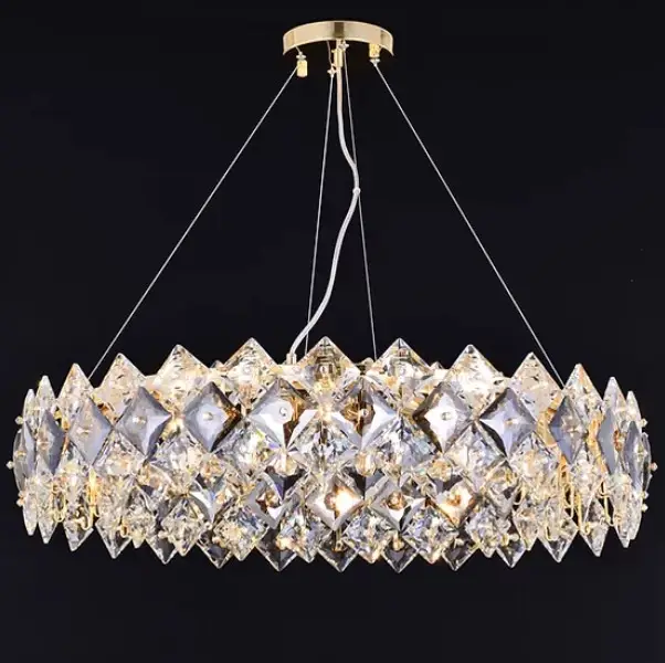 Pendente Redondo Monaco Dourado 84cm 2-8112 Tupiara