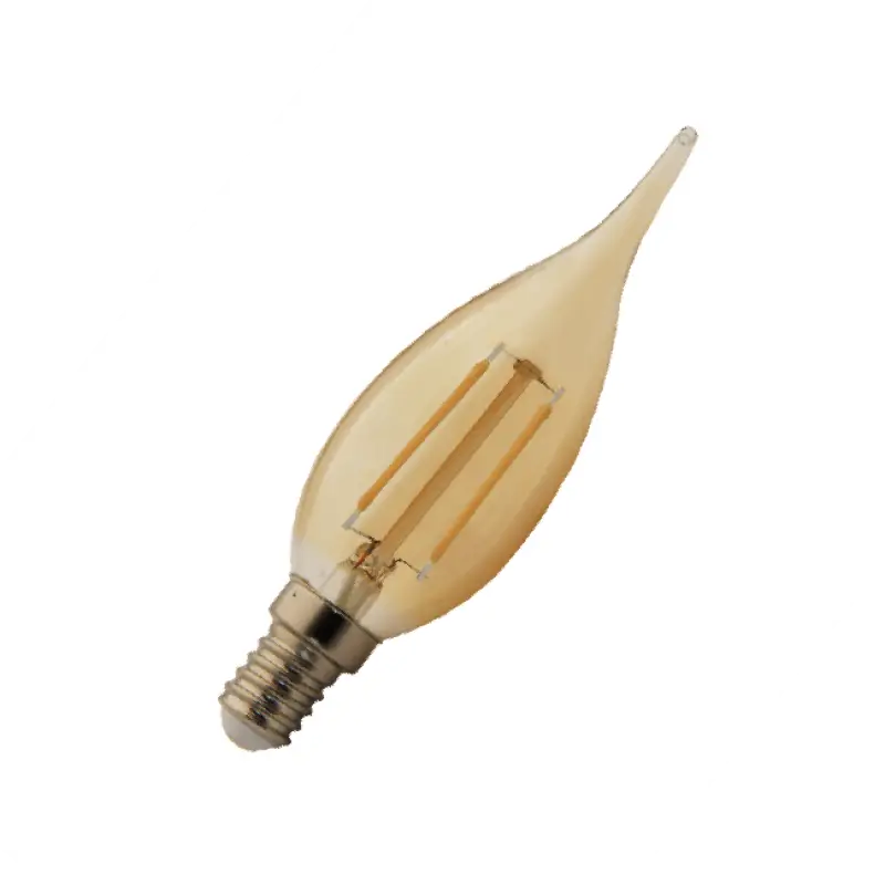 Lâmpada Vela LED Retrô 2W 2400k 127V Romalux - IluminiFast