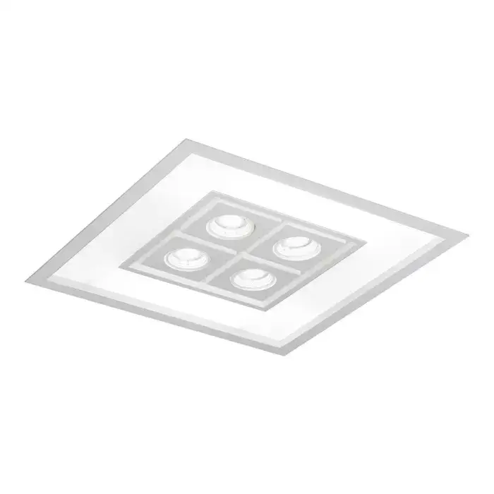 Embutido Focus Quad. 475x475 8xE27 4xMR16 4553-50 Usina