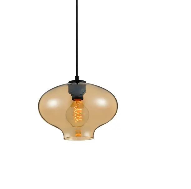 Pendente para Sala de Jantar Manisa Vidro Ambar E27 Avant 1
