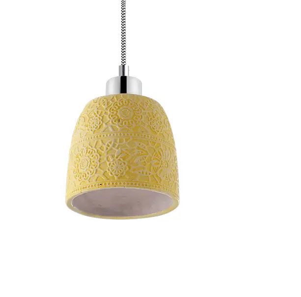 Pendente para Sala de Jantar Farm em Cimento Amarelo Avant 1