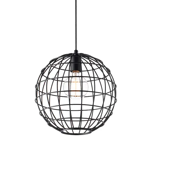 Pendente Rustico Terra em Aço Preto Fosco E27 Avant 1