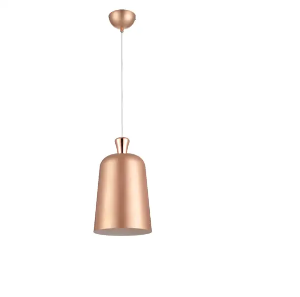 Pendente para Cozinha Bell 23cm Cobre e Branco E27 Avant 1