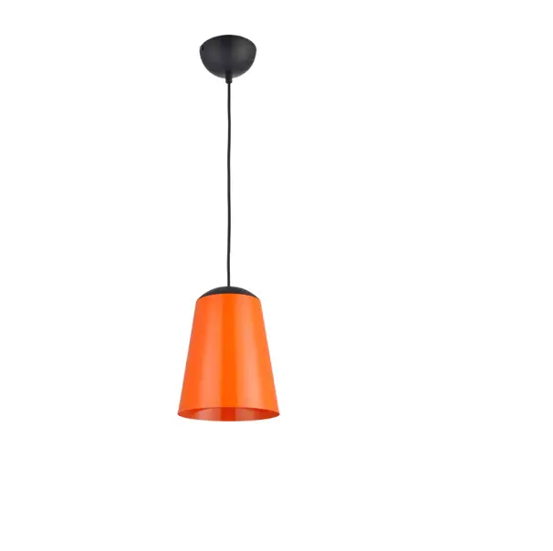 Pendente para Cozinha Lephare 20cm Laranja e Preto E27 Avant 1