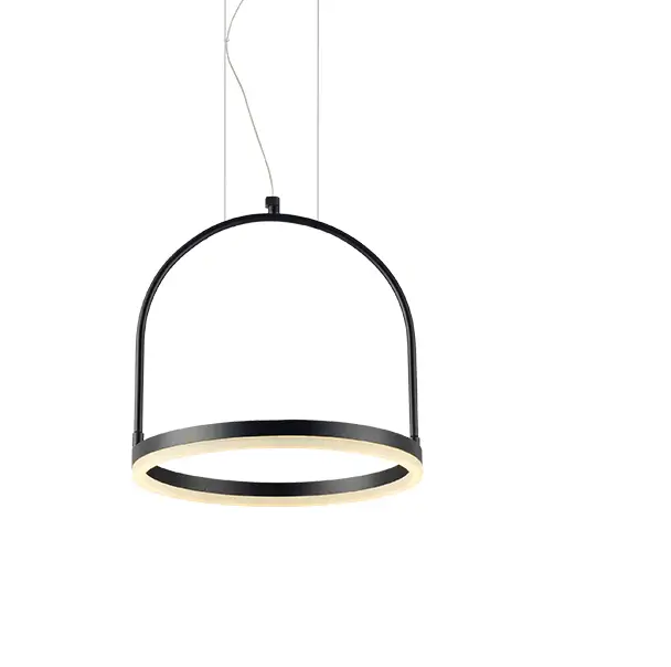 Pendente Cage Led 30cm  Preto 12W 3000K Bivolt Avant 1