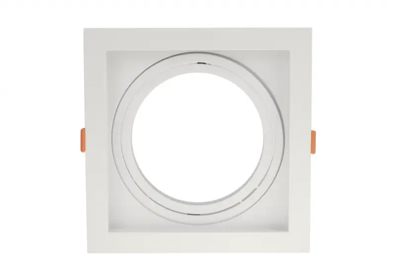 Spot Embutir Quadrado AR111 Direcionável 17cm 30205 Romalux