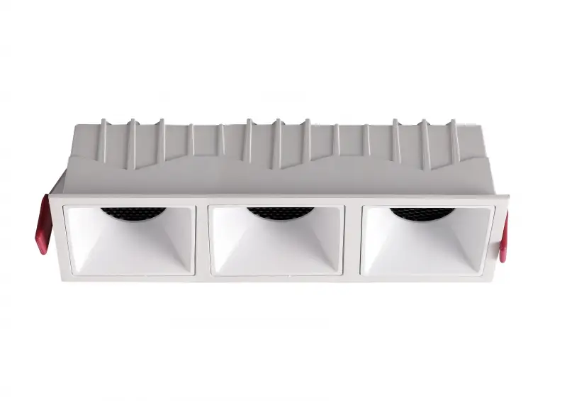 Luminaria 3 Focos Led Mini Square 21W 2700K 80217 Romalux