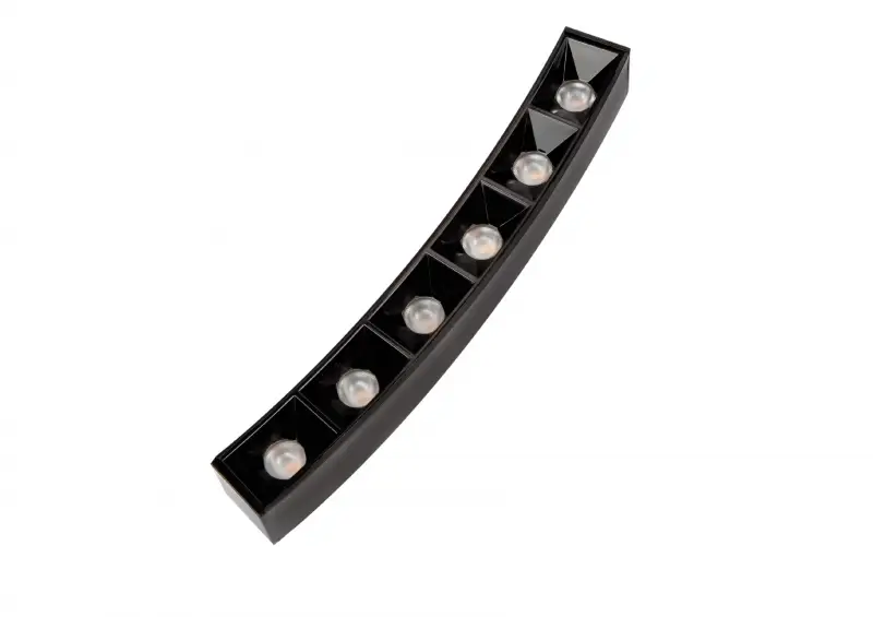 Luminaria Led Lens Trilho Curvo 6W 2700K 100cm 30150 Romalux