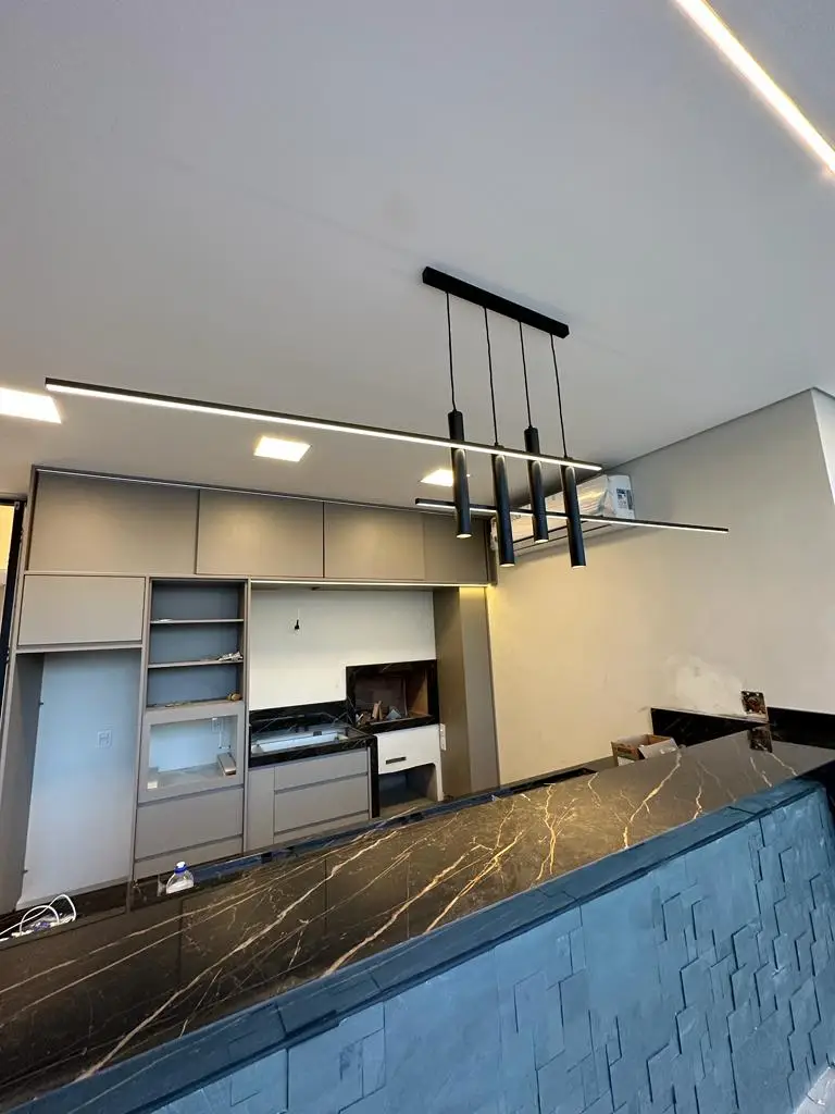 Pendente Arte Hibrido LED Perfil 200cm 7062 All Lux