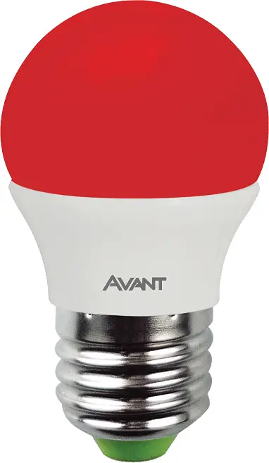 Kit 10 Lâmpadas Led Bolinha E27 Vermelha 4W Bivolt Avant 1