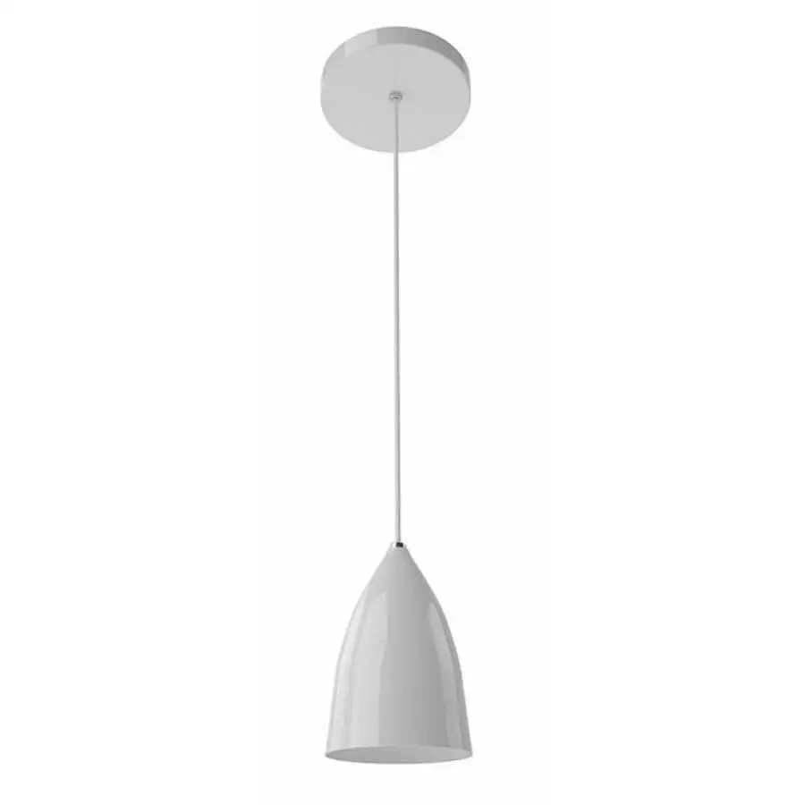 Pendente para Bancada Branco 1 Lâmpada Luce OR037 Orluce 1