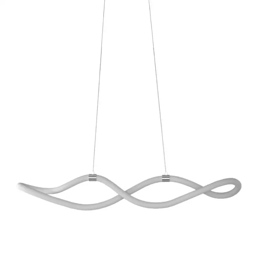 Pendente Cromado Curvas em Led 30W 3500K Twist OR1211 Orluce 1