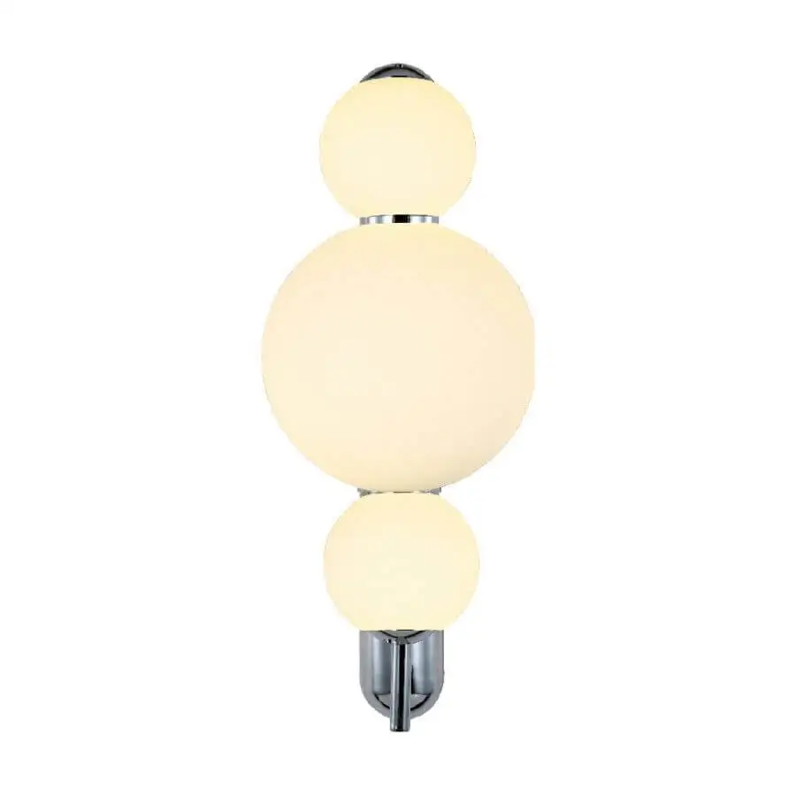 Arandela em Led 12W com 3 Bolas Opalina Bubble OR1246 Orluce 1