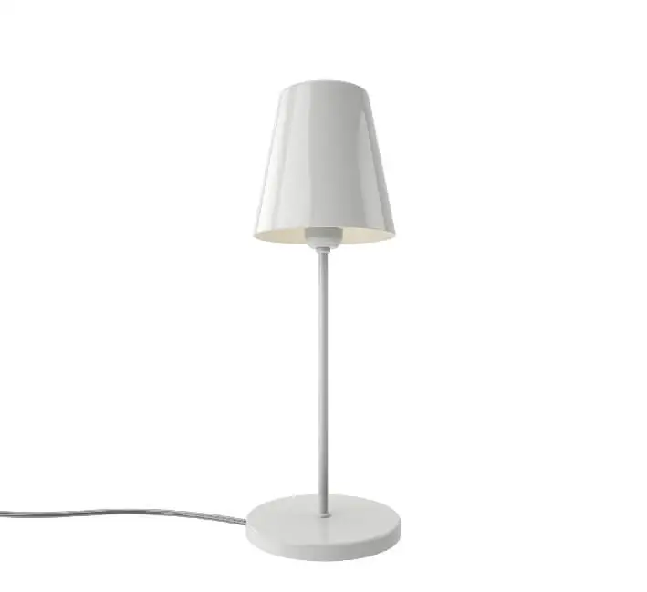 Abajur para Quarto Casal Branco Una Pocket OR141 Orluce 1