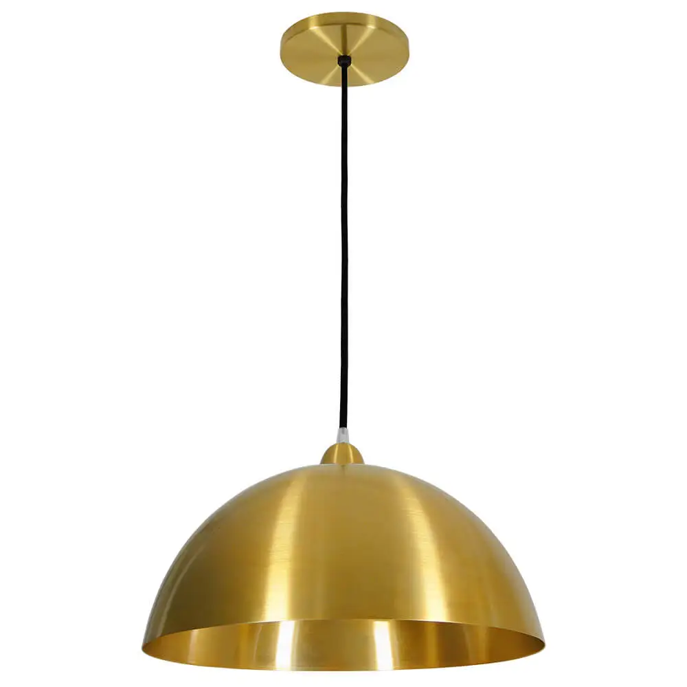 Pendente para Cozinha Meia Lua 37cm Dourado Preludio