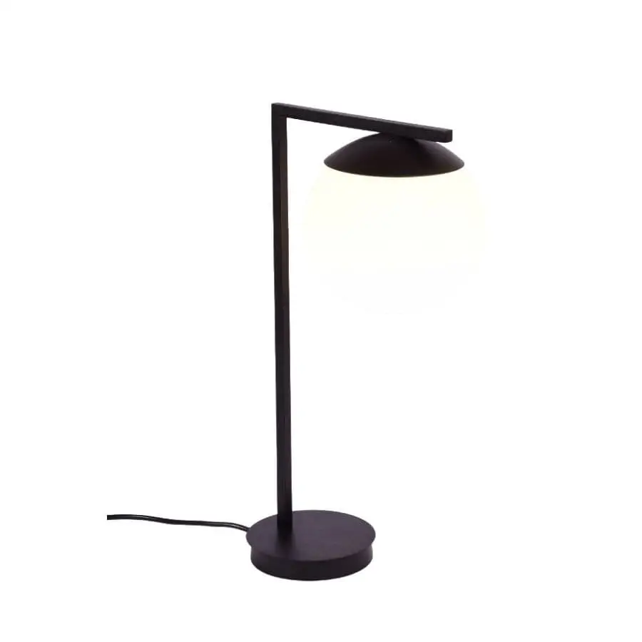 Abajur de Mesa Kellua Square L&acirc;mpada E27 6040 Metal Domado