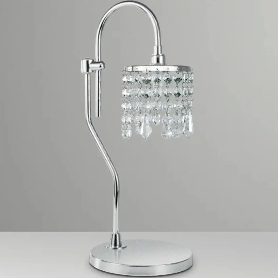 Abajur Kelly Cúpula Cristais Golden Art