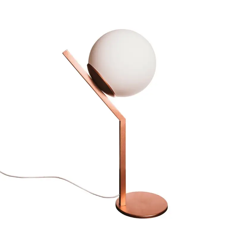 Abajur Angular Cobre com Globo de 20cm 16457/20 Usina 1