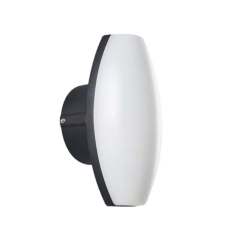 Arandela LED Pako Oval IP65 2W+5W 3000K Preto Nordecor