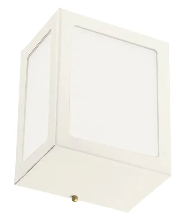 Arandela Retangular Externa Lâmpada E27 Metal Domado