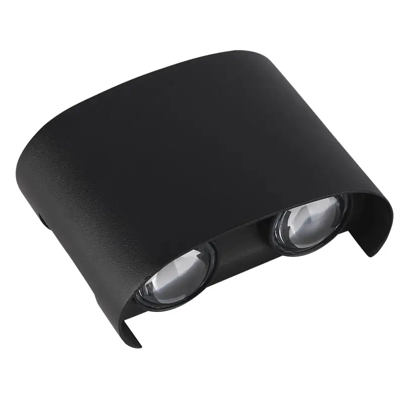 Arandela LED Yori IP65 4W 3000K Preto ABS Nordecor