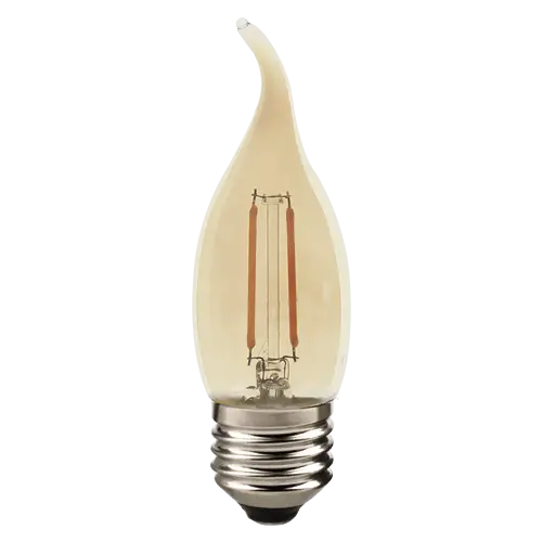 Kit 10 Lâmpadas Led Retrô Vela E27 Amb 2200K 2W Bivolt Avant 1