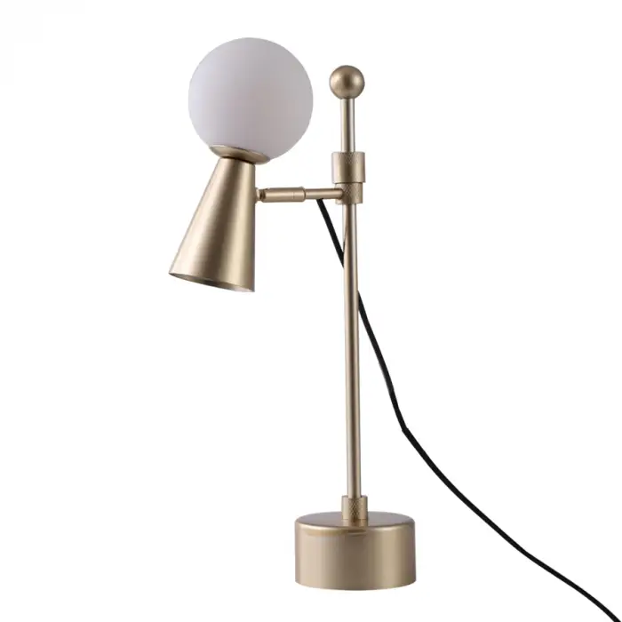 Abajur de Mesa Teas Articulavel Dourado 2473 Nordecor