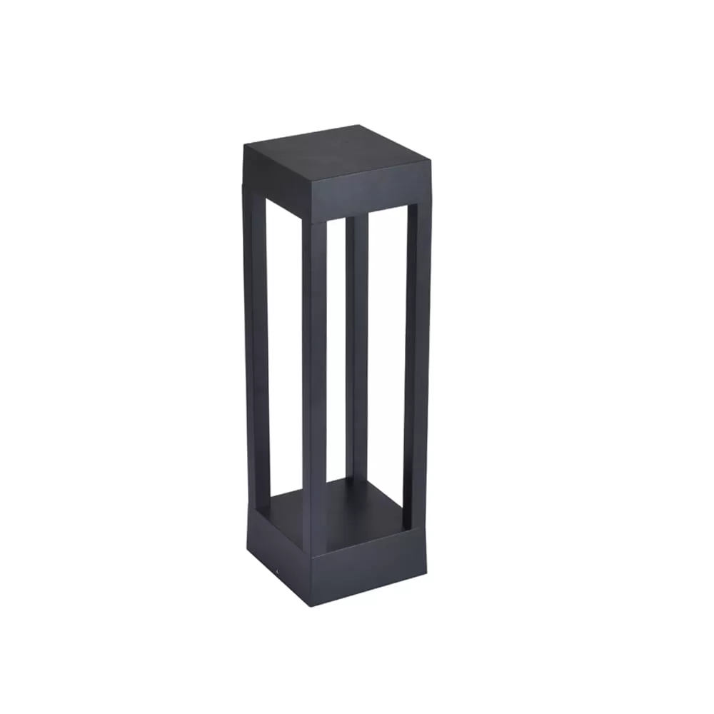 Luminaria Led Jardim Zean 40cm 10w 3000k Pt Nordecor