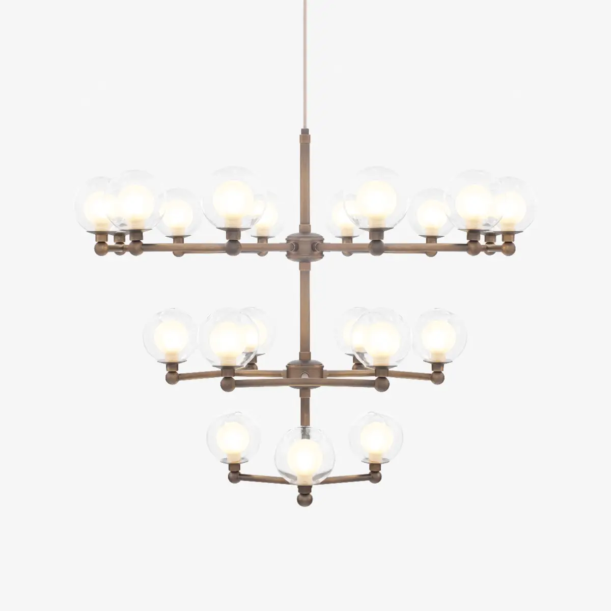 Lustre Grapp 21 Soquetes G9 Latão Golden Art