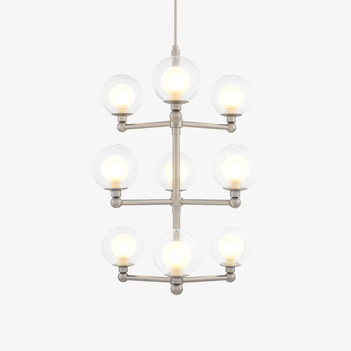 Lustre Grapp 9 Soquetes G9 Latão Golden Art