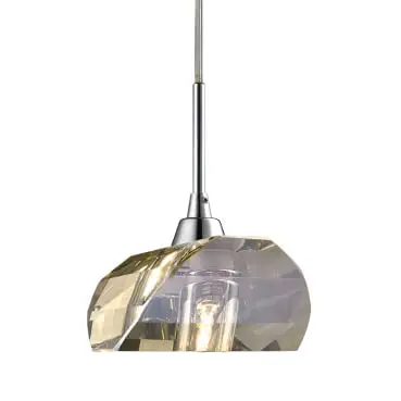 Luminaria Pendente PE-013 1 Lâmpada 14cm Conhaque Mais Luz 1