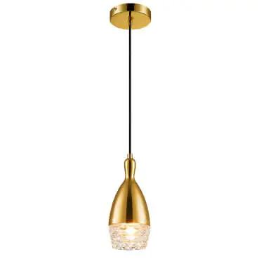 Luminaria Pendente PE-039 1 Lâmpada 10cm Dourado Mais Luz 1