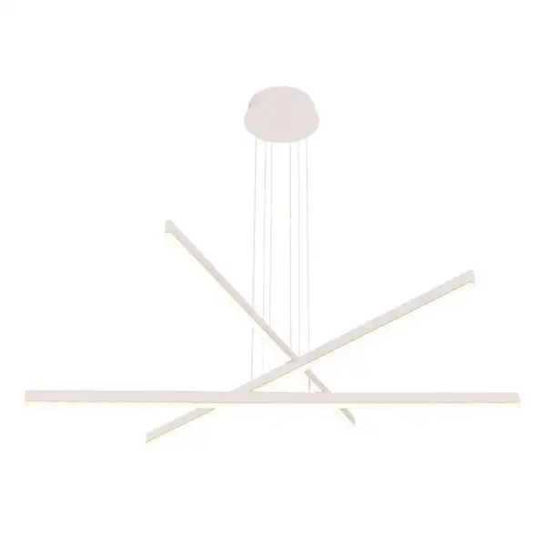 Pendente Flat Line em Led 48W 2700K Branco PE-096 Mais Luz