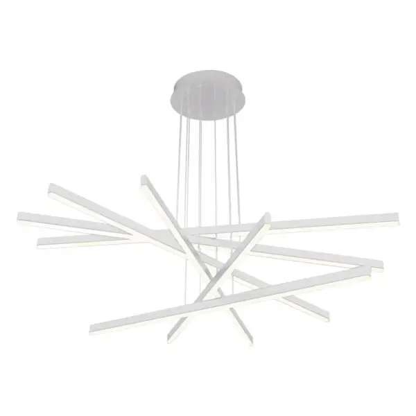 Pendente Flat Line em Led 96W 2700K Branco PE-097 Mais Luz