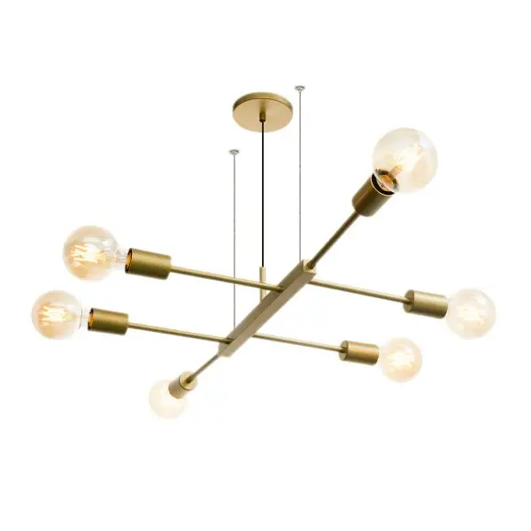 Pendente Jazz Sem Cupula 6 Braços Tipo Hastes 469/6 Itamonte