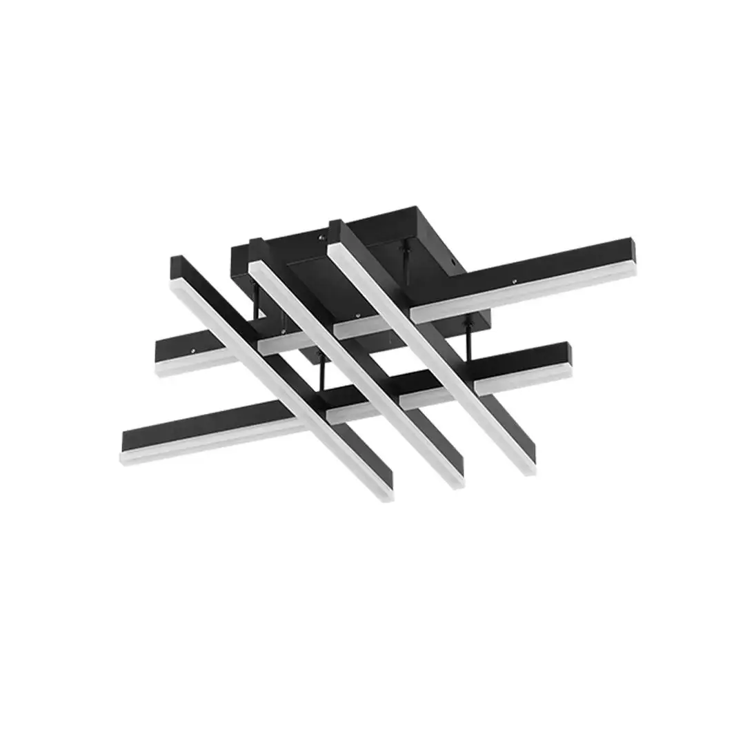 Plafon LED Hash 38W 3000K Preto Nordecor