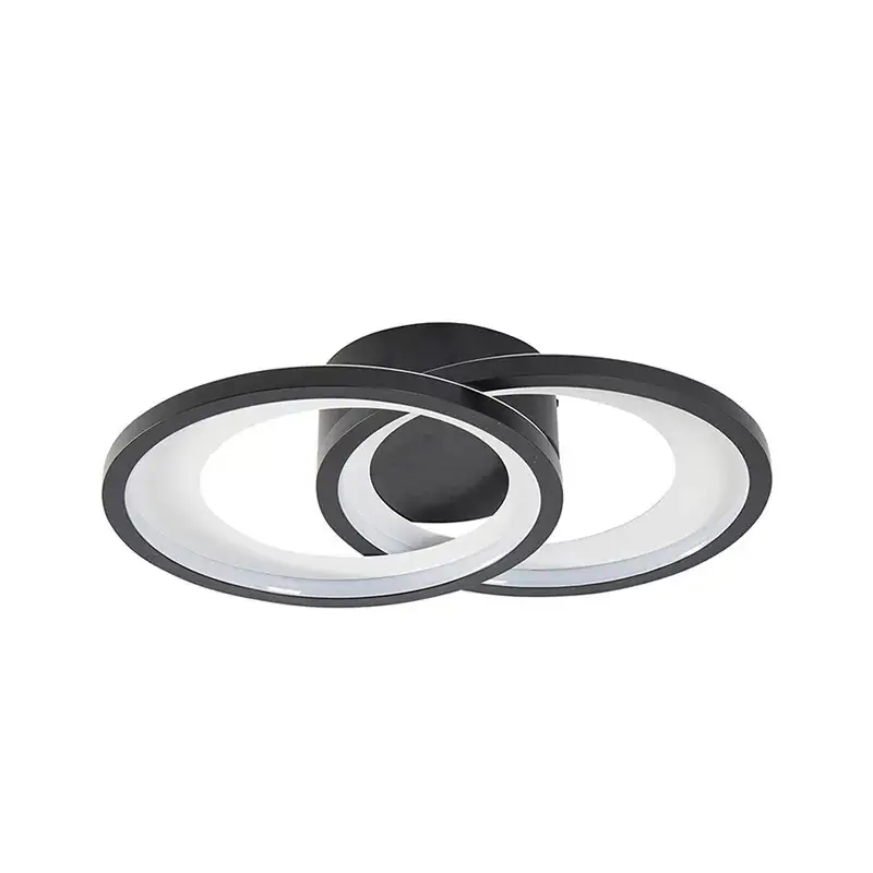 Plafon LED Zahal Eli 42W 3000K Preto Nordecor
