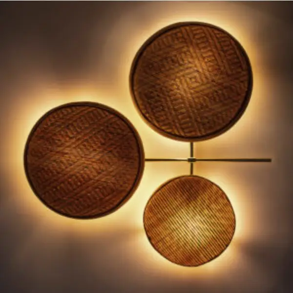 Plafon Trevo Baniwa Geometria Artesanal Sofisticada Munclair