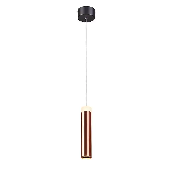 Pendente Tubo Cobre com Acrilico Led 7W 3000k QK-301 Tupiara