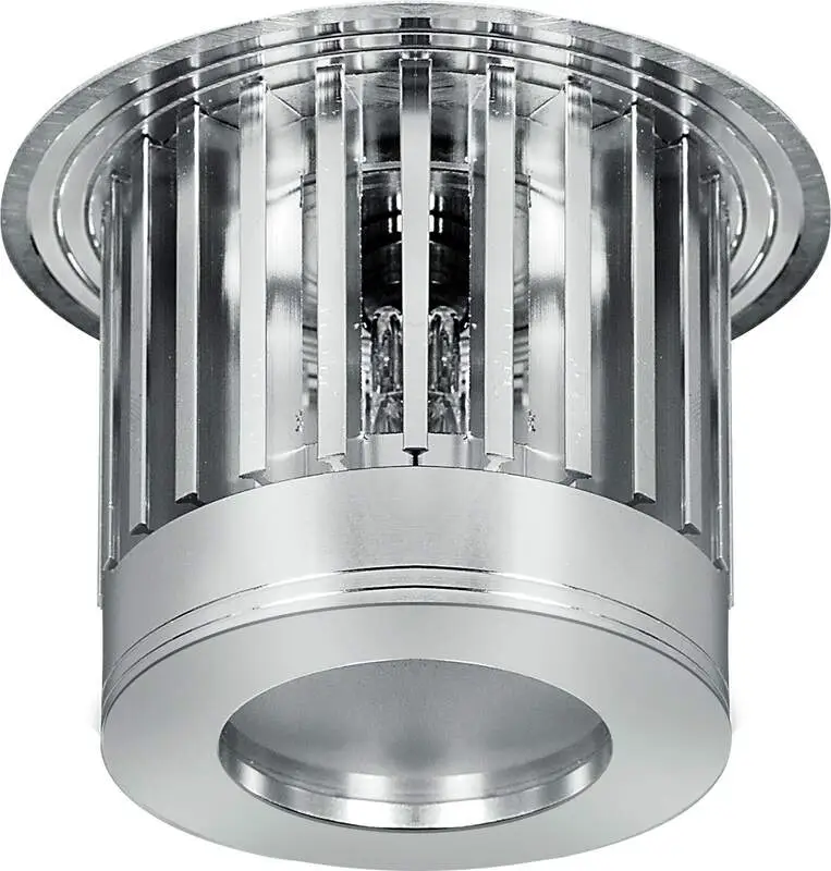 Spot Embutir Metal Cupula em Cristal Inviterbo ZG023 Luciin 1